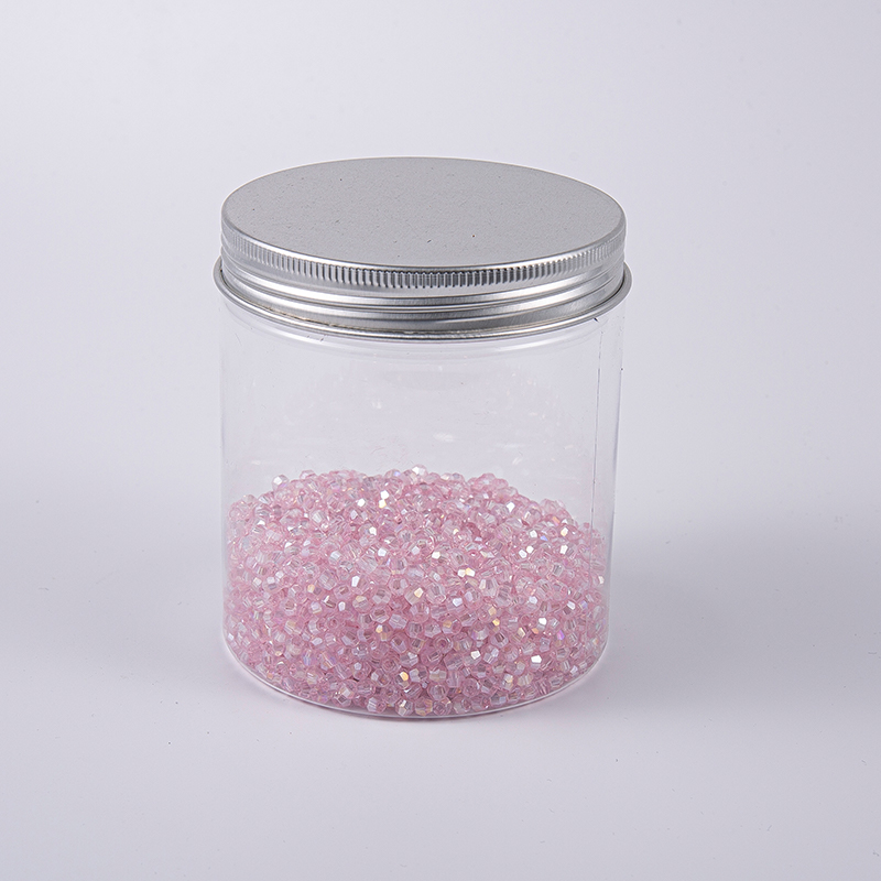 Pink Polyhedron 3.0mm Bordir Kaca Glass